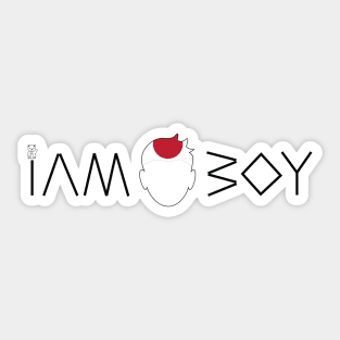 I am an Japanese boy Sticker